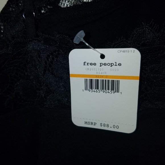 🆕FREE PEOPLE premonitions lace black dress size small - Picture 7 of 11
